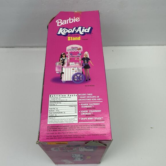 Barbie Kool Aid Soft Drink Stand Playset Mattel 1997 Item No 17397 NRFB NIB - Picture 8 of 12